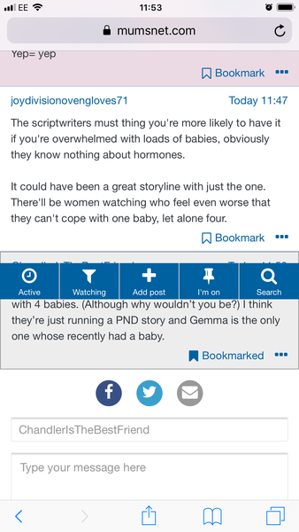 Blue bar in the middle of the screen