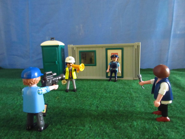 An outbreak of Covid-19 has occurred for the Playmobil people in our house...