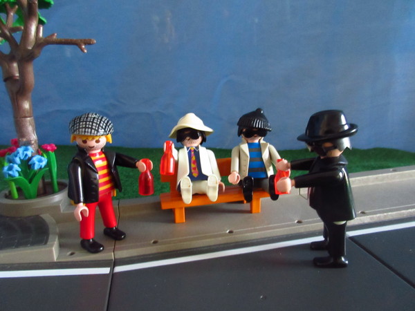 An outbreak of Covid-19 has occurred for the Playmobil people in our house...