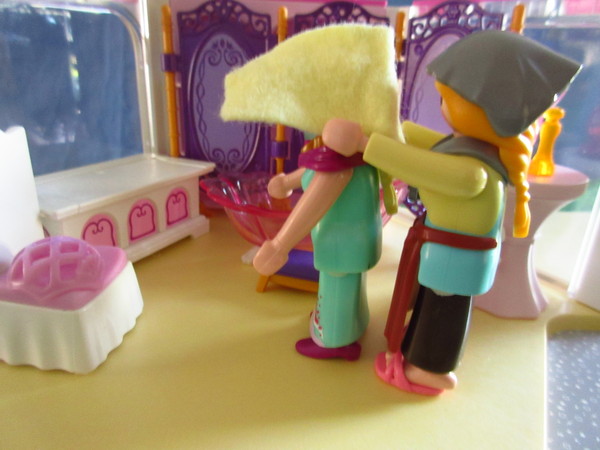 An outbreak of Covid-19 has occurred for the Playmobil people in our house...