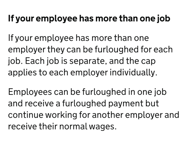 Furlough and/or getting another job?