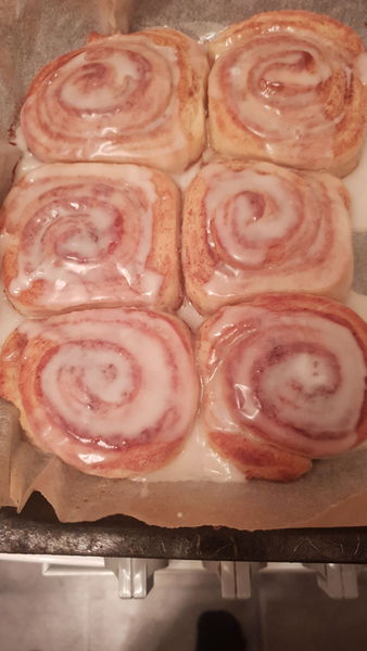To ask you to show me your baking/food?