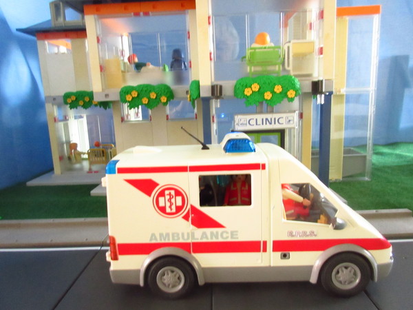 An outbreak of Covid-19 has occurred for the Playmobil people in our house...