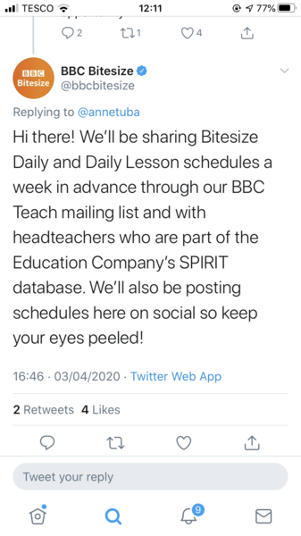 DfE set up online school