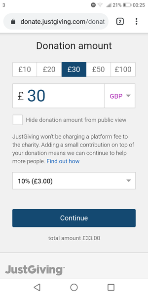 To be amazed by the 99 year old who has raised four million quid