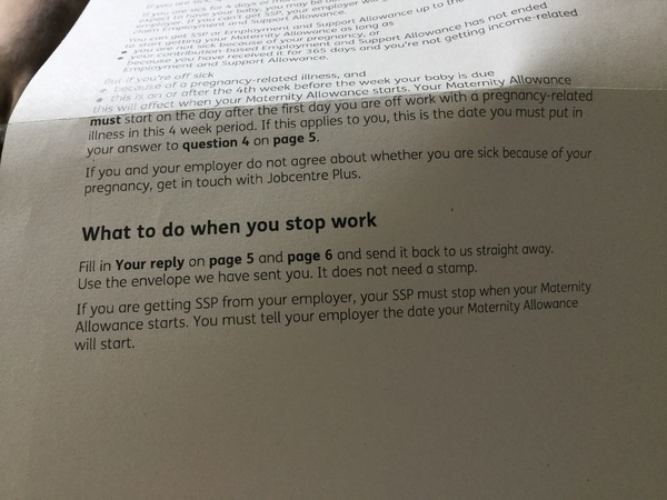 Maternity Allowance What To Do When You Stop Work