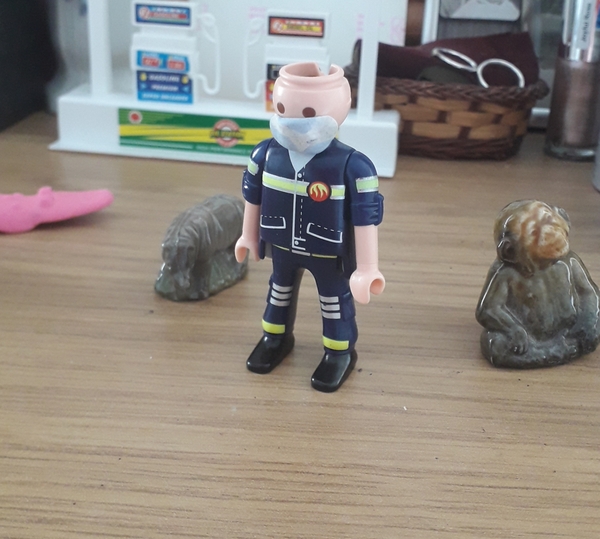 An outbreak of Covid-19 has occurred for the Playmobil people in our house...