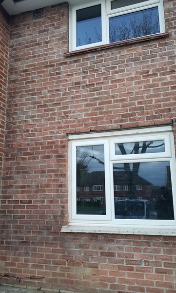Improving brickwork after removal of cladding