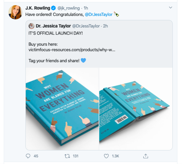 Dr Jesicca Taylor on R4 Woman's Hour today, discussing her new book "Why Women Are Blamed For Everything: Exploring Victim Blaming Of Women Subjected to Violence and Trauma"
