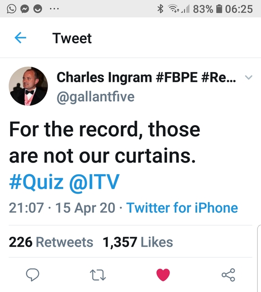 To laugh out loud at 'The Quiz'