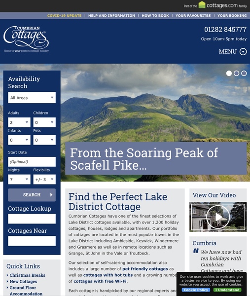 Has anyone heard anything from Cumbrian Cottages or similar companies