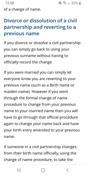 Registering a birth - mother's surname