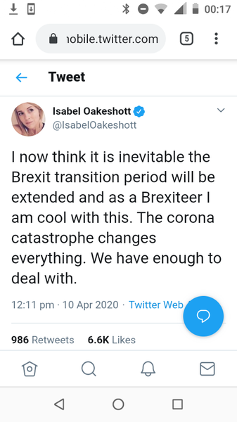 to think it's madness to not ask for an extension to transition period?