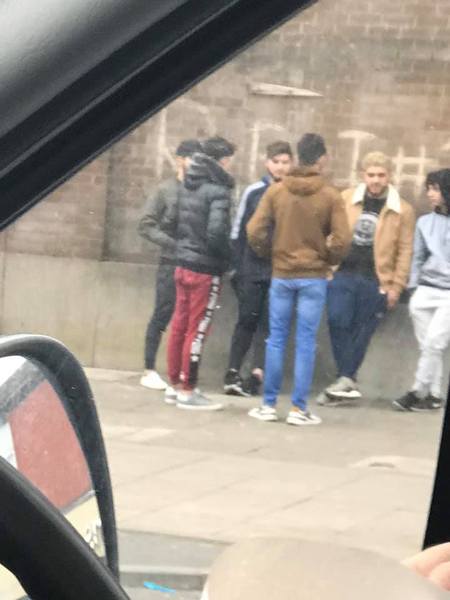 Footage taken in London today
