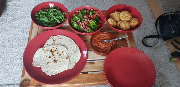 To ask you to show me your baking/food?