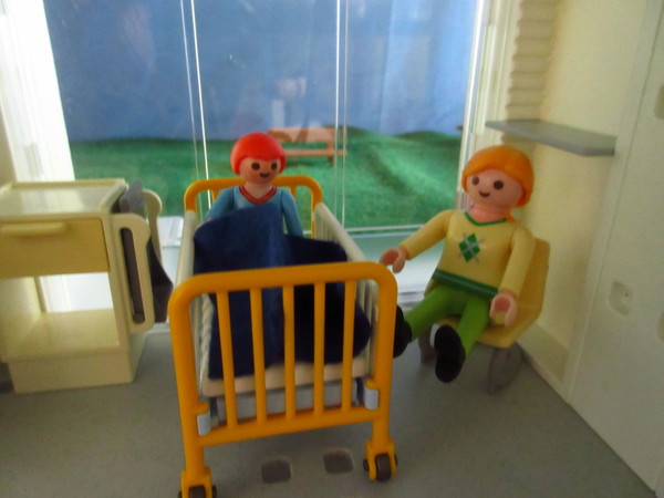 An outbreak of Covid-19 has occurred for the Playmobil people in our house...