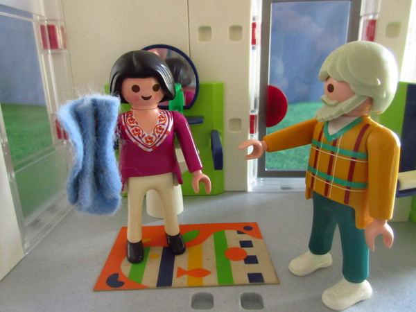 An outbreak of Covid-19 has occurred for the Playmobil people in our house...