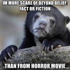 To ask how to stop being so scared? I've seen something that's scared me so much