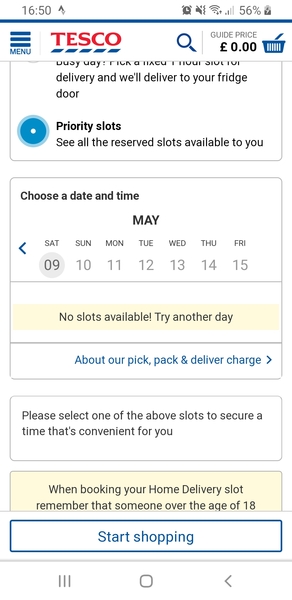 Tesco slots