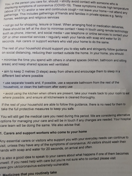 Do people with COVID-19 have to self-isolate within their own house?