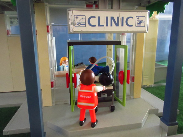 An outbreak of Covid-19 has occurred for the Playmobil people in our house...