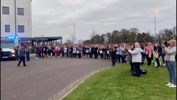 The NHS clapping has no Social distancing