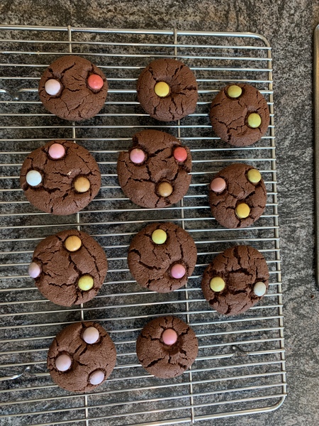 To ask you to show me your baking/food?