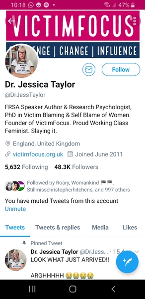 Julie Bindel on twitter