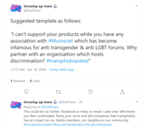Dr Adrian Harrop (a trans activist) just asked for screen shots of anti trans statements posted here at MN