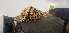 Logs for Wood Burner - Left out in the garden for months