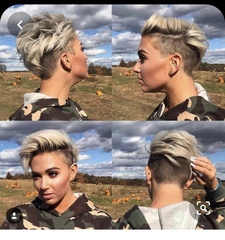 Pixie hair getting wet