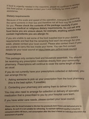 Shielding, slots and food parcels