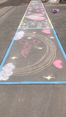 Pavement chalk - AIBU?