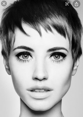 Pixie hair getting wet