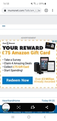 Amazon gift card ad