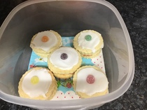 To ask you to show me your baking/food?