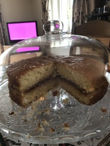 To ask you to show me your baking/food?