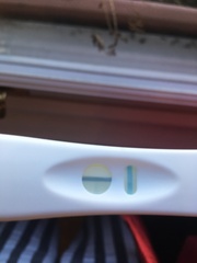 Sainsbury’s pregnancy test faint line when picked from the bin...