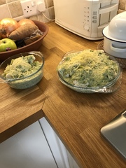 To ask you to show me your baking/food?