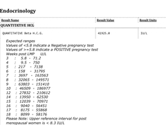 How much should I expect hCG levels to rise at 7 weeks?