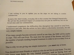 Has anyone had their letter from Boris yet?
