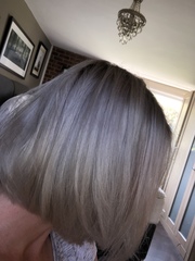 Can you advise on products for dyeing hair silver?