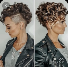 Pixie hair getting wet