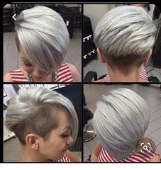 Pixie hair getting wet