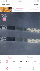 Faint line then disappeared