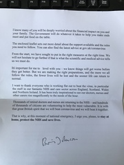 Has anyone had their letter from Boris yet?