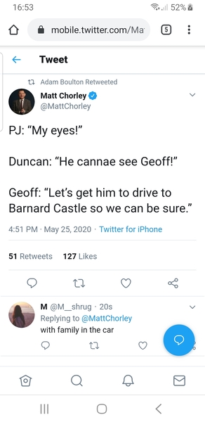 Cummings is taking questions later today