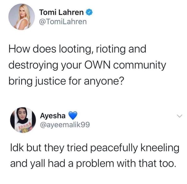 When the looting starts, the shooting starts.