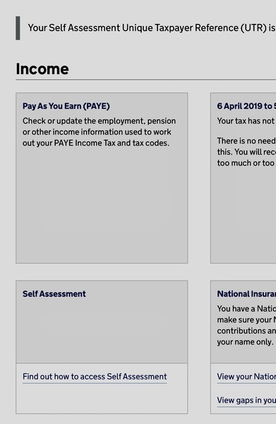 Self-Employed HMRC update