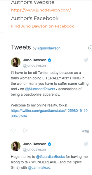 Guardian interview with Juno Dawson